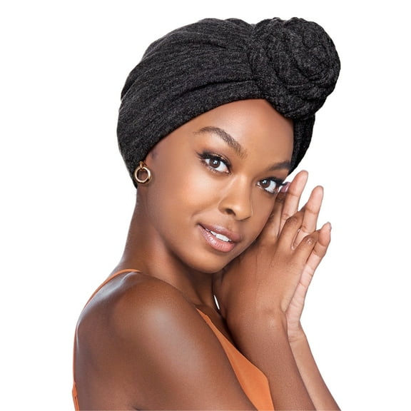 Red by Kiss Sweater Knit Turban – Quick & Easy Styling, Satin-Lined, Soft & Cozy, Prevents Hair Breakage, Retains Moisture