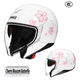 thumbnail image 3 of Casco de motocicleta personalizado de moda, casco abierto 3/4, casco de motocicleta unisex, casco de tranvía, versión coreana, casco de scooter, 3 of 5