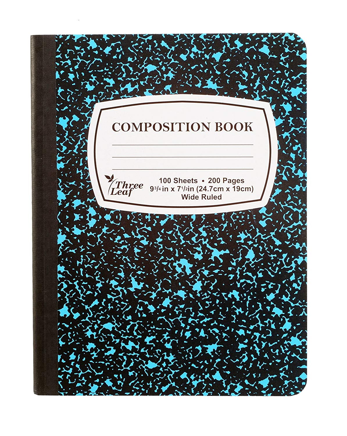 Composition Notebook, 93/4" x 71/2", Wide Ruled, 100 Sheet (200 Pages
