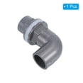 thumbnail image 3 of Uxcell Elbow Water Tank Pipe Connector, Coupling Fitting Adapter Gray 20mm 1, 3 of 4