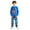 Blue, variant on RTKFRFLM Boys Hooded Outfit Set Soft Two Piece Sleepwear with Pockets Cozy Loungewear