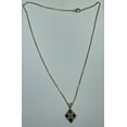 thumbnail image 4 of Natural Sapphire and Diamond Gold Tone Necklace, 4 of 4