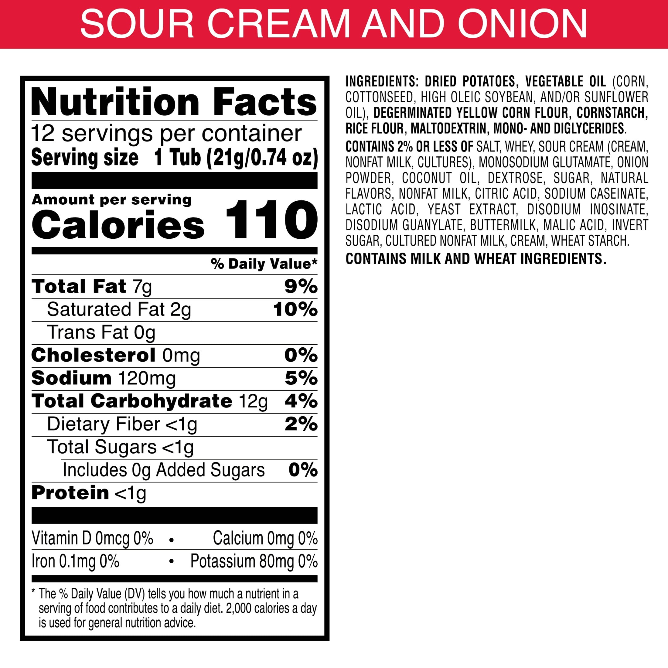 (4 pack) Pringles Snack Cups Sour Cream and Onion Potato Crisps Chips, Lunch Snacks, 12 Count
