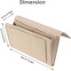 thumbnail image 3 of Organizador de mesita de noche con bolsillo de fieltro para cama, organizador de almacenamiento para reposabrazos de sofá para anteojos, teléfono, control remoto, tableta, libro (beige), 3 of 5