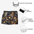 thumbnail image 3 of Yiaed Fiery Skull Trio Print Men's Soft Cotton Boxer Shorts Breathable Boxers Underwear Moisture-Wicking Underwear Stretch Boxer Briefs for Man-X-Large, 3 of 5
