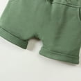 thumbnail image 5 of Gibobby Conjunto térmico bebé Camiseta de manga corta de retazos para niños pequeños, camisetas, pantalones cortos, trajes para niños(Blanco, 3-6 Meses), 5 of 5