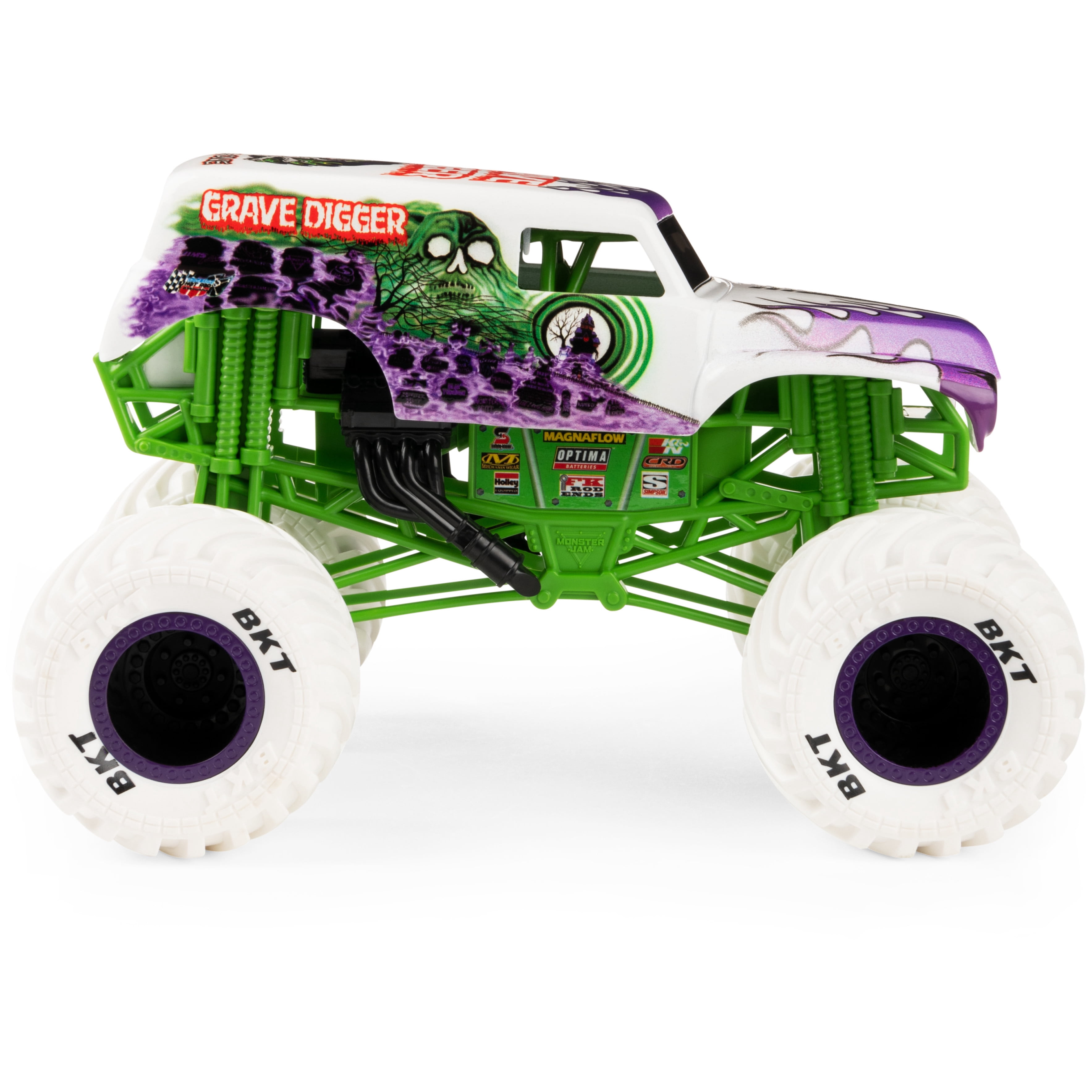 Monster Jam, Official Grave Digger Monster Truck, Collector Die-Cast Vehicle, 1:24 Scale