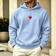 thumbnail image 2 of Vetsdori Mens Sweatshirts Fashion Pocket Outdoor Pullover Hooded Winter Long Sleeve Hoodie Graphic Tops for Men Travel, 2 of 7