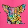 thumbnail image 2 of Dean Russo The Pig Animal Lover Unisex Graphic Hoodie Sweatshirt, Neon Pink, X-Large, 2 of 6