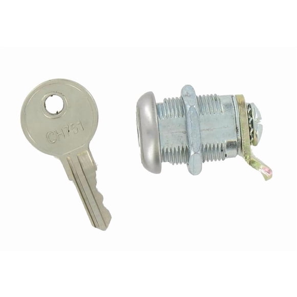 Valterra Lock Cylinder A520VP For Baggage Compartment Doors; Keyed Cam Lock; 5/8 Inch Length; Single With One 751 Key; With Retail Package