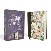 Pre-Owned Niv, Beautiful Word Bible, Updated Edition, Peel/Stick Bible Tabs, Cloth Over Board, Multi-Color Floral, Red Letter, Comfort Print: 600  Full-Color Il (Hardcover) 0310453429 9780310453420