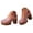 Pink, variant on Platform Closed Toe Sandals for Women Breathable Orthopedic Slingback High Heels Chunky Heeled Flower Dressy Summer Wedding Shoes Black Size 9