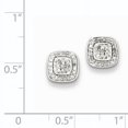 thumbnail image 2 of Boucles d'Oreilles en Argent Sterling Rhodié Diamètre QDX295, 2 of 2