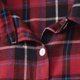thumbnail image 4 of Puntoco Blusas con botones a cuadros rojos y negros para mujer Puntoco Puntoco-1637, 4 of 6
