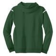 thumbnail image 6 of Sport-Tek Tall Tech Fleece Colorblock Hooded Sweatshirt-LT (Forest Green/ White), 6 of 6