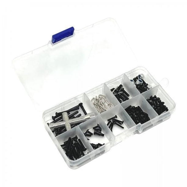 Tornillos para coche RC,Juego de tornillos hexagonales M4 para coche RC modelo de coche Hobby RC,1/16 kits de tornillos RC herramienta de reparación accesorios de bricolaje,Sujetadores de