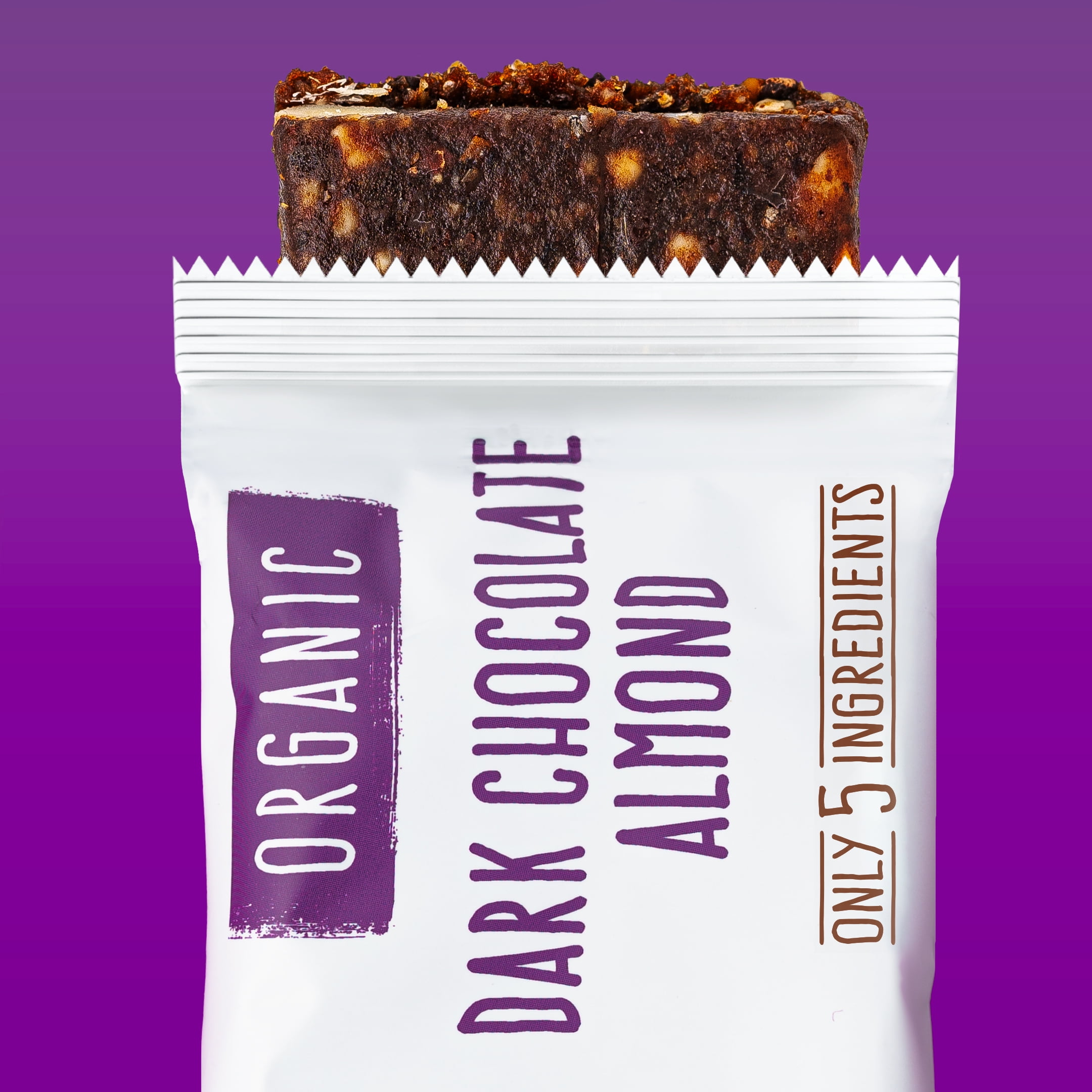 Organic Dark Chocolate Almond Fruit & Nut Bar, Jonesbar, Certified Organic & Kosher, Gluten Free, Vegan, 12 Count (Pack of 1)