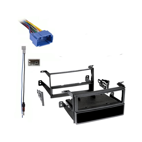 Fits Honda Pilot 2006-2008 w/o OE NAV Metra Single DIN Dash Kit with Harmony Radio Harness