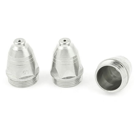 Unique Bargains 3pcs Silver Tone P80 1.5mm Cutting Torch Electrodes Nozzle for 80A Plasma