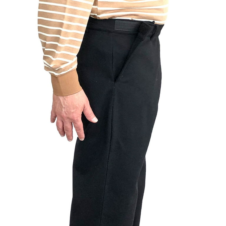 Side-Opening Adaptive Pants for Men - Stan | Black - L Side-Opening Adaptive Pants for Men - Stan | Black - L