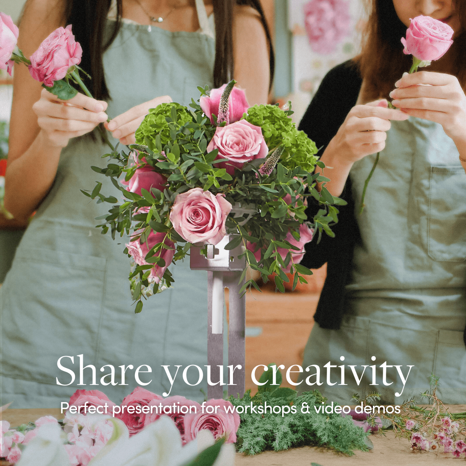 Holiday Designs - Floral Bouquet Holder Mounting Stand – Heavy Duty Metal Workbench Clamp for Wedding Bouquet Holder Handles – Adjustable & Secure Design Tool for Florists