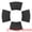 Black, variant on Unique Bargains 4pcs Wedge Placemats Black 17.7"x11.8"