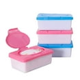 thumbnail image 2 of Windfall Portable Wet Wipe Travel Cases Napkin Tissue Paper Storage Box Plastic Wipes Dispenser Case Baby Wipes Holder Refillable Container with Buckle Lid for Home Car Office, 2 of 4