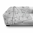 thumbnail image 3 of Dog Soft Flannel Fleece Throw Blanket, Digital Sketches of a Puppy Moving Around Scratching Simple Life Style Work, Cozy Plush for Indoor and Outdoor Use, 50" x 60", White Black, by Ambesonne, 3 of 6