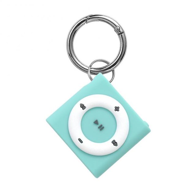 Airtag Protector Case Retro MP3 Style Keychain Anti-loss Protective Air Tag Holder Shell Case
