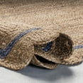 thumbnail image 4 of nuLOOM Tera Petals Braided Jute Area Rug, 4' x 6', Blue, 4 of 9