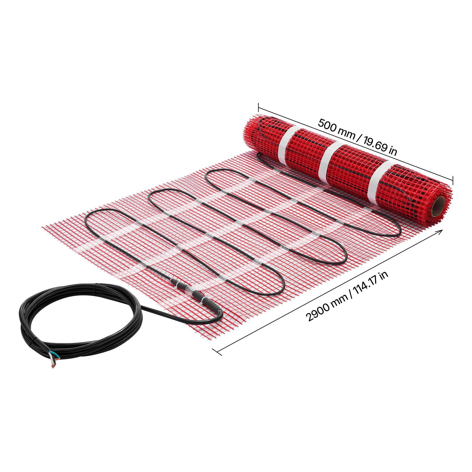 Underfloor Heating Mat System 15 sqft 120V with Smart Thermostat GFCI for Tile Laminate Floor