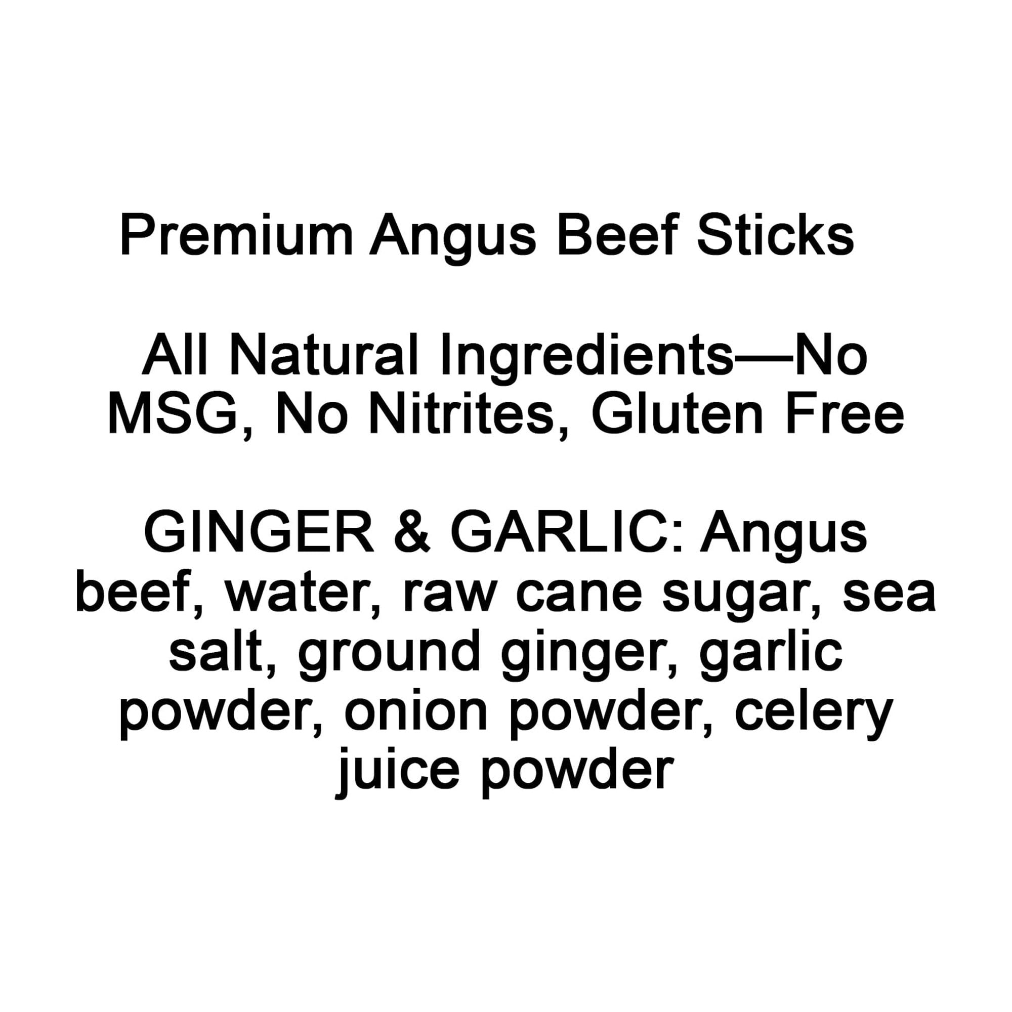 Wyoming Gourmet Beef Angus Ginger & Garlic Beef Stick, 1 oz