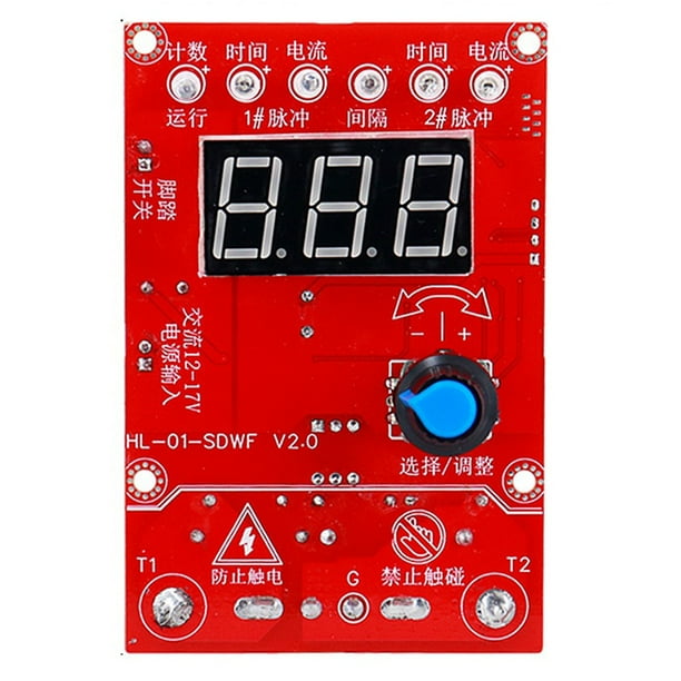 Placa de Control para Máquina de Soldadura por Puntos de 100 A y 220 V. Placa Controladora de Soldadora. Corriente de Sincronización para Herramienta de Reparación de Baterías.