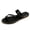 Black, variant on Women's Slide Sandals Toe Ring Slip On Flat Sandals Thong Sandals Casual Summer Sandals