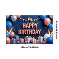 thumbnail image 3 of Colorful Theme Birthday Party Banner Gift Wraps Firework Design Balloon Background for Birthday Party Festive Occasion Celebration, 3 of 7