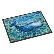 Carolines Treasures BB5354MAT Sperm Whale Cachalot Doormat 18x27 27"L x 18"W multicolor