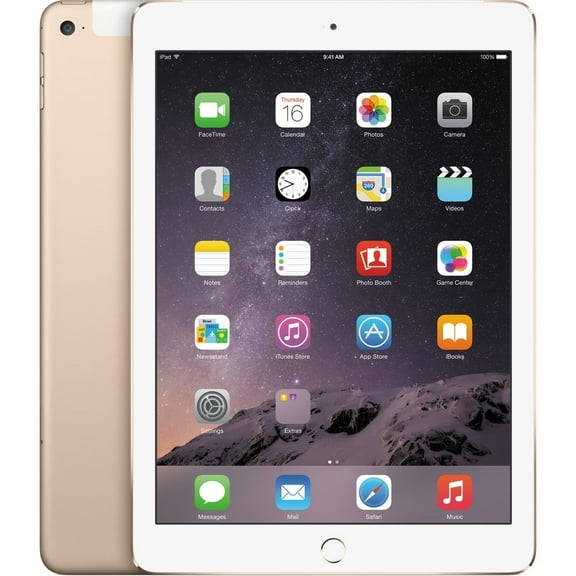 Restored Apple iPad Air 2 MNVR2J/A 9.7" Tablet 64GB WiFi, Gold (Refurbished)