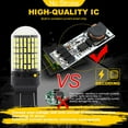 thumbnail image 5 of 4X 7440 Canbus Super Bright Error Free LED Bulb T20 W21W 144 SMD White for Reverse Tail Turn Signal Light, 5 of 10