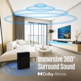 thumbnail image 4 of Westinghouse Barra de sonido de 5.1.2 canales para Smart TV, sonido envolvente de 200 W con Dolby Atmos y Dolby Digital Plus, subwoofer inalámbrico, parlantes de altura, audio de cine en casa, Bluetoo, 4 of 5