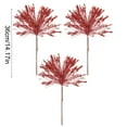 thumbnail image 6 of Gold Dusted Christmas Branches Tinsel Picks for Tree Decorating Holiday Bouquets Centerpiece Arrangements Glitter(Red), 6 of 6