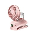 thumbnail image 1 of Elodie Clip on Fan Decor Multifunctional Cooling Spray for Dormitory Office Outdoor Pink, 1 of 8