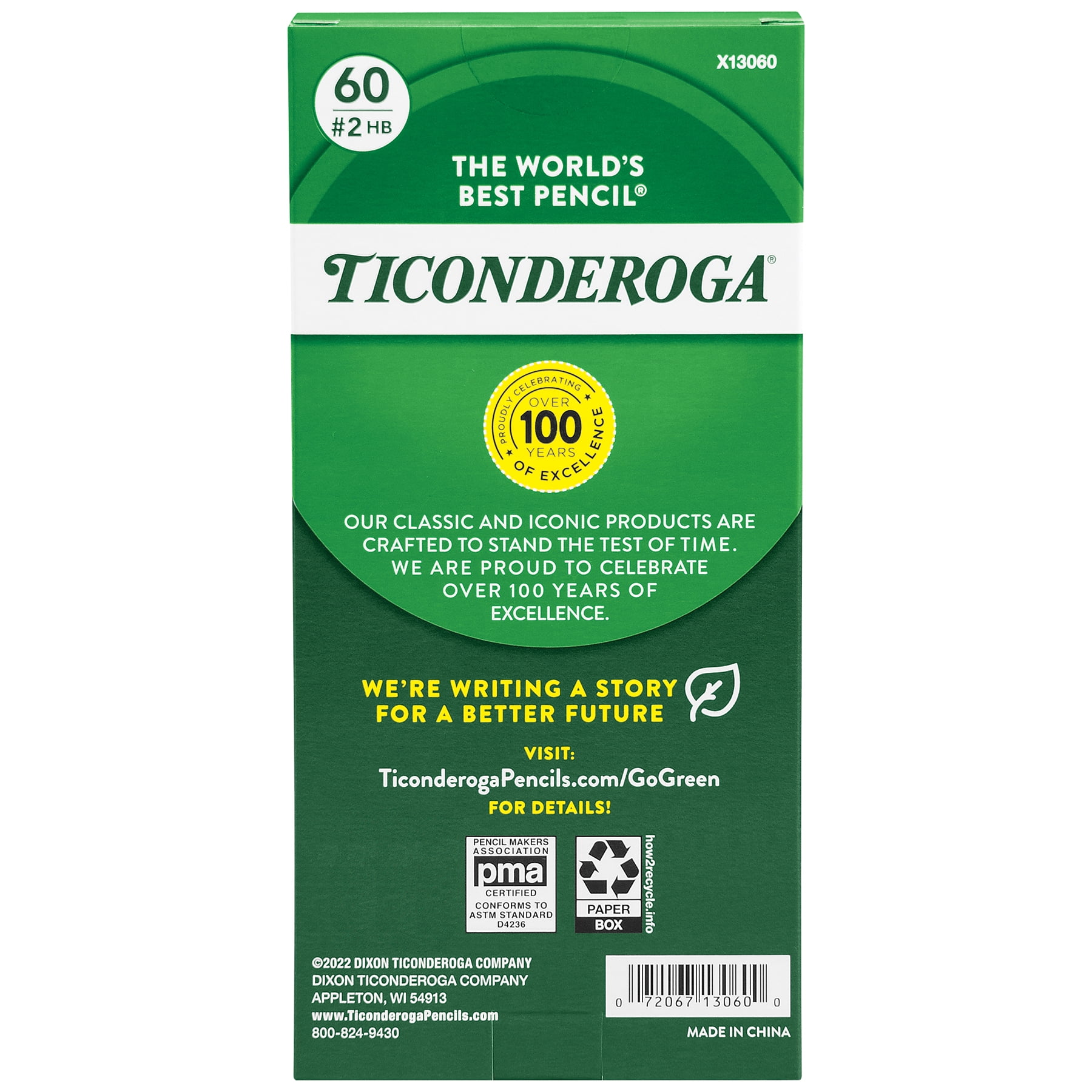 Ticonderoga Yellow #2 Pencils, 480 Count Class Pack