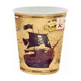 thumbnail image 3 of Pirate Birthday Party Decoration Supplies Disposable Tableware Set Pirate Treasure Map Backdrop Cup Birthday Party For Boys Kid, 3 of 5