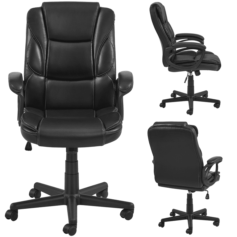  Vodolo Leather Repair for Office Chair, Bright Black