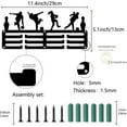 thumbnail image 2 of Bowling Medal Hanger Display Medal Holder Rack Sports Frame Hooks Wall Mount Small Iron Metal Medal Hangers Organizer for Hanging Over 40 Medals Bowling Athlete Medalist 11.4 x 5.1Inch, 2 of 7