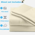 thumbnail image 3 of Universal V Berth 4 Piece 100% Egyptian Cotton 800TC The Best Boat V Berth Bedding Fits mattresses up to 8” Depth Durable & Easy Washable - Great Gift for Boaters ( Ivory ), 3 of 4