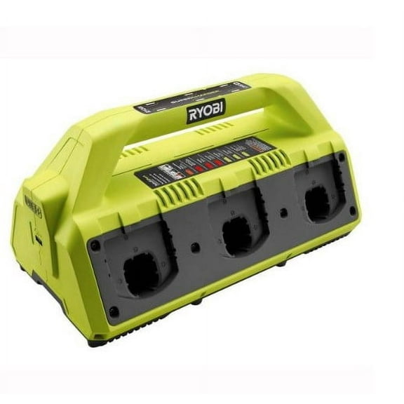 Ryobi P135 18V One  6 Port Lithium Ion Battery Supercharger (18V Batteries Not Included/Charger Only)
