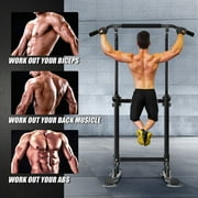 SogesPower Adjustable 83H Pull up Bar Power Tower Multifunctional Fitness Station for Home