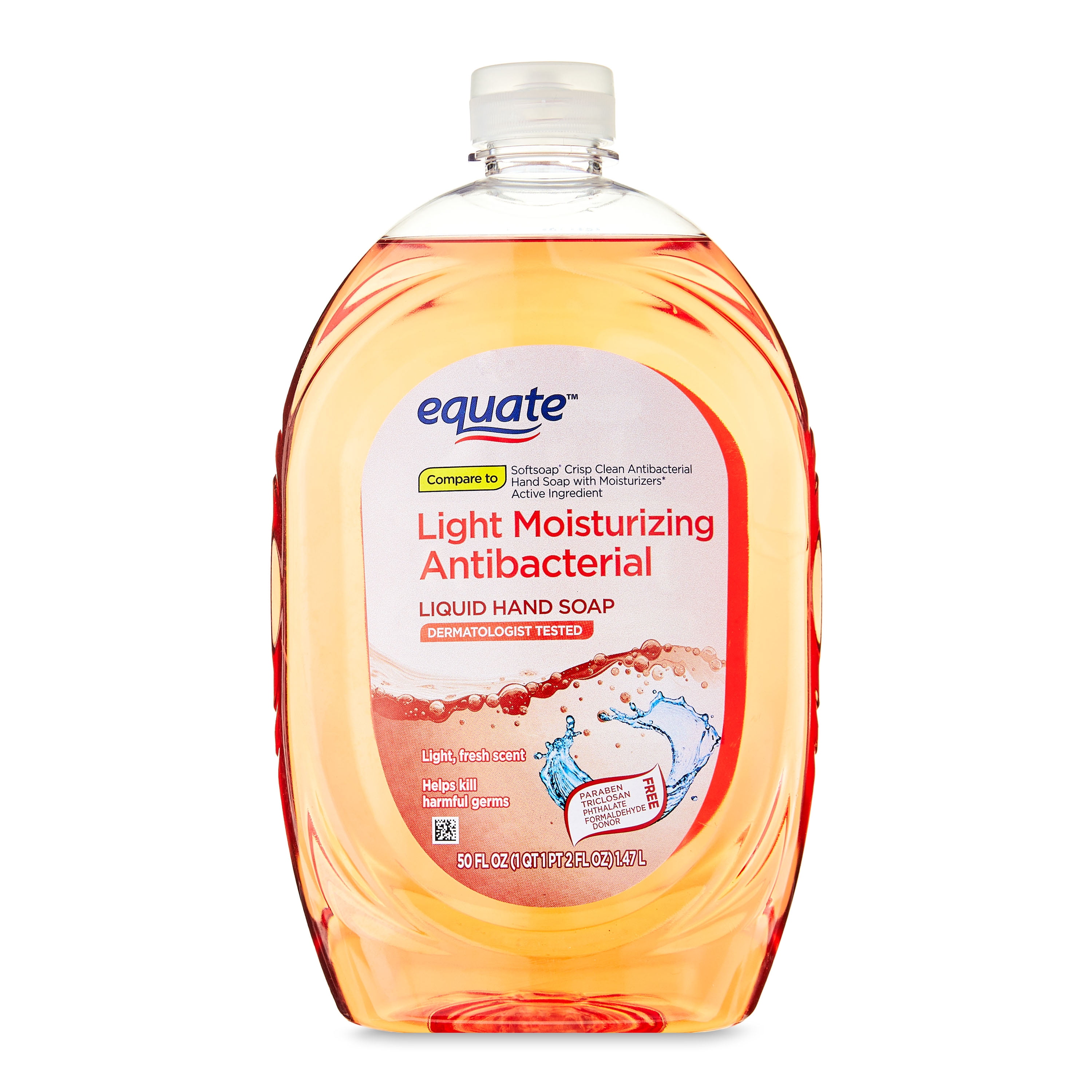 Equate Light Moisturizing Antibacterial Liquid Hand Soap, 50 fl oz