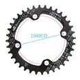 thumbnail image 2 of SNAIL Bike Chainring 104BCD Round for MTB Mountain Bike Narrow Wide Tooth Ultralight 30T 32T 34T 36T 38T 40T 42T 50T 52T, 2 of 8